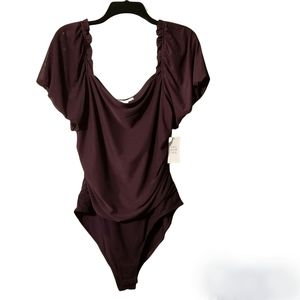 And Now This Puff Sleeve Bodysuit Modern Silhouette With Its Square Neckline